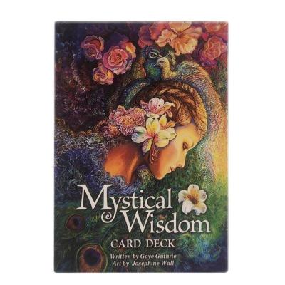 Tarot Cards Mystical Wisdom 46-card Oracle Mysterious and Portable Psychological Oracle Deck for Divination Cards Game and Board Game for Party Favor charming