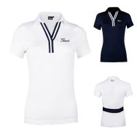 U ✓℡☄ 2020 golf clothes womens golf clothing outdoor sportswear ball uniform jersey short-sleeved T-shirt POLO shirt summer Korean Azureway¯Taylormade¯J.Lindeberg