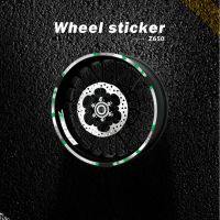 Strips Motorcycle Wheel Tire Stickers Car Reflective Rim Tape Motorbike Bicycle Auto Decals FOR KAWASAKI Z650 Z 650 2017-2020