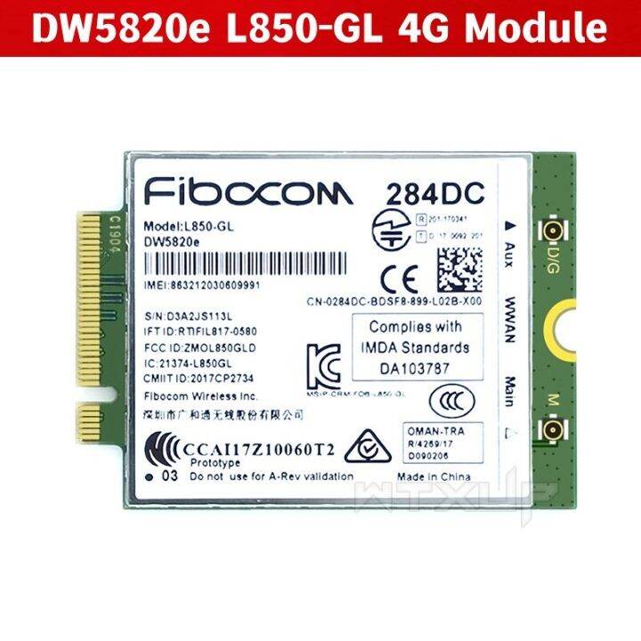 DW5820e L850-GL L850 LTE 4G Card Module 0284DC 284DC Cat 9 450M For ...