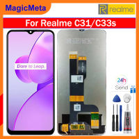 MagicMeta ต้นฉบับ6.5นิ้วสำหรับ Realme C31/C33S RMX3501แอลซีดีหน้าจอสัมผัสประกอบจอแสดงผลแผงหน้าจอทัชสกรีนสำหรับ C31 Realme C33s แอลซีดี