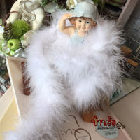 45cm 1เส้น ขนมิ้ง เส้นขนมิ้ง ขนนก (มีให้เลือกหลายสี) เส้นสั้น 45 เซนติเมตร feather fluffy chic party vintage fancy dress Gatsby