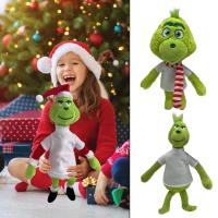 Plush Green Elf For Kids Christmas Huggable Soft Sensory Plushie Cute Cuddly Anime Doll Party Favor for Boys Girls Plush Gift For Easter Christmas Thanksgiving And New Year well-liked