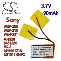 Cameron Sino 90mAh 3.7V Li-Polymer Battery for Sony PlayStation 3D Glasses CECH-ZEG1U Samsung WEP200 Part Number 481220 B481220 [ Hot sell ] bs6op2