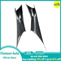 Flameer แผงตัดแต่งมือจับประตูภายในปกสำหรับ BMW 5ชุด G38 G30รูปแบบคาร์บอนไฟเบอร์2018-2023