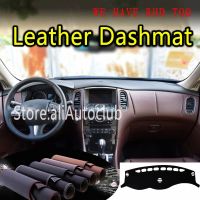 สำหรับ Infiniti Qx50 Ex25 Ex37 Ex35 Ex30d 2007-2018หนัง Dashmat ฝาปิดแผงควบคุม Dash พรมที่กำหนดเองรถ Sunshade รถพวงมาลัยซ้ายรถพวงมาลัยขวา