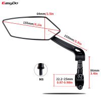 EasyDo Bicycle Handlebar Rear View Mirror Bike Cycling Wide Range Back Sight Reflector Adjustable Left Scooter E Bike Mirror