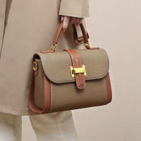 Viney Bag กระเป๋าถือเนื้อคุณภาพสูงกระเป๋า Messenger Niche Light Luxury Bag All-Match Leather S Bag