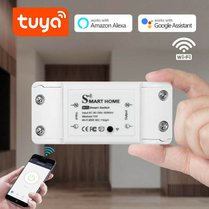 smart-switch-wifi-wireless-ระบบควบคุมไฟฟ้าภายในบ้าน-diy-สั่งงานเปิด-ปิด-ตั้งเวลาสั่งผ่านมือถือ-ผ่านwi-fi-2-4-ghz-อุปกรณ์-iot-ทำงานร่วมกับ-google-home-alexa