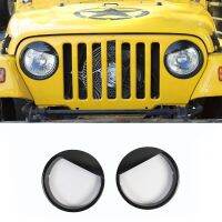 Angry Eyes Headlight Bezels Cover Trim for Jeep Wrangler TJ 1997-2006 Angry Bird Head Lights Bezel Lamp Cover