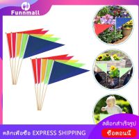 Funnmall 10pcs marker flags การก่อสร้างเครื่องหมายธงหลาธงเครื่องหมายสนามหญ้าเครื่องหมายธงเครื่องหมาย