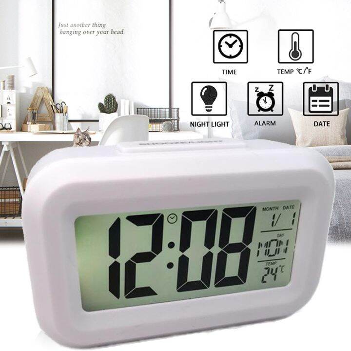 Digital Alarm Clock with Indoor Temperature Desk Clock for Home Lazada PH