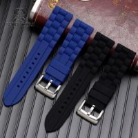 ▬❍卐 Blue Angel watch band Citizen AT8020 Armani waterproof silicone watch band 20 22mm 23mm Silicone Sports watchband simple strap