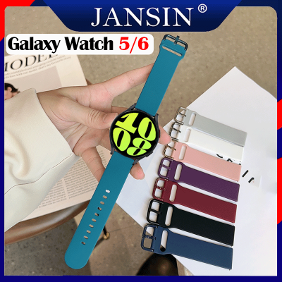 สาย สำหรับ Samsung Galaxy Watch 6 6 Classic 47mm 43mm 40mm 44mm สายนาฬิกาข้อมือซิลิโคน สำหรับ Samsung Galaxy Watch 5 5 Pro 45mm นาฬิกาอัจฉริยะ สายนาฬิกา