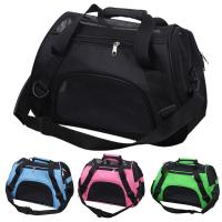 Portable Foldable Dog Cat Strap Breathable Mesh Travel Cage Messenger Bag Outdoor Travel Dog Shoulder Bag