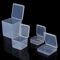 Square Plastic Transparent Storage Box Jewelry Beads Container Fishing Tools Accessories Box Small Items Sundries Organizer Case
