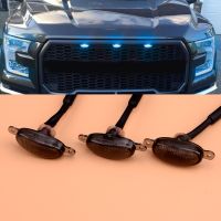 ₪ 3Pcs/Set Car Ice Blue LED Front Bumper Grill Grille DRL Daytime Running Lights Fit For Ford F 150 Raptor 2010 2011 2012 2018