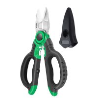 LAOA Electrician Scissors 6/7 Inch Wire Stripper Wire Cutter Crimpper Open Handle Stainless Shears Cable Cutting Crimping Tool