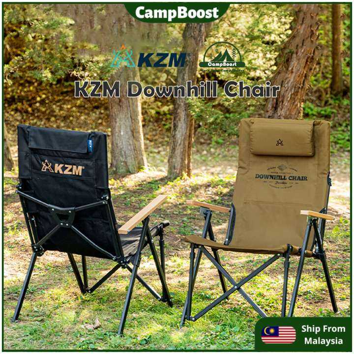 CampBoost KZM Downhill Chair Recliner Camping Chair Lazada