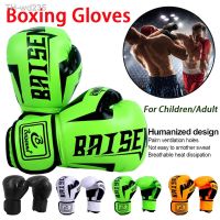 1 Pair Boxing Gloves PU Leather MMA Fighting Kick Boxing Gloves Karate Muay Thai Training Workout Gloves for Adult Children