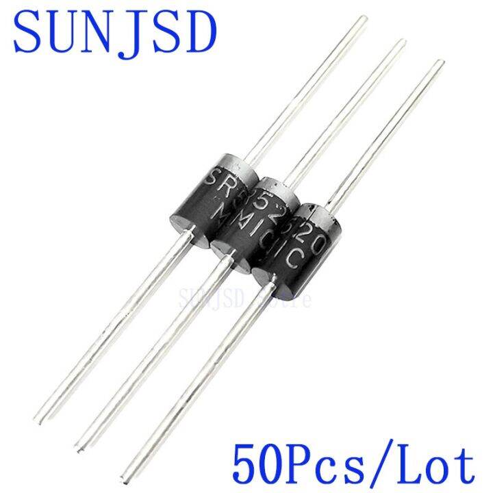 new-50pcs-sr5200-substitution-mbr5200-hbr5200-sb5200-5a200v-schottky-barrier-rectifier-diode-do-201ad-do-27