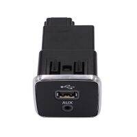 Black Charging Port ABS Charging Port USB AUX for 2017-2021 Jeep Cherokee Compass 5XG28DX9AD