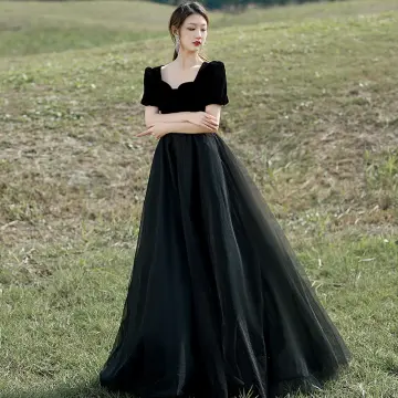 Black evening dress skirt female 2018 new banquet ... | Black evening  dresses, Fashion dresses, Evening dresses