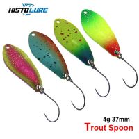 Trout Fishing SPoon 4g 37mm Colorful Spoon Bait Copper Metal jig Fishing Lure Bait Lures Spinner For Trout Chub Perch SalmonLures Baits