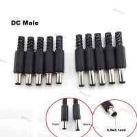 DC Male Power Supply Jack Adapter Plug Connector 5.5mmx2.1mm Socket For DIY Projects WDAGTH