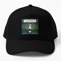 Clan Farquharson Tartan Badge And Motto Baseball Cap Hat Casual Snapback Hip Hop Black Fish Solid Color Outdoor Bonnet Mens