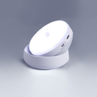 LED Sensor Lamp Smart Induction Lamp Automatic White Warm Light Control Rechargeable Bedside Bedroom Home Corridor Night Light