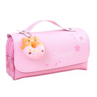 Decompression Pencil Case Portable Cute Pencil Bag Cartoon School Stationery Bag School Supplies Pen Bag Prize