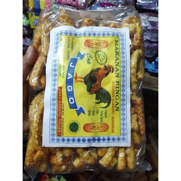 Krupuk Manggar Cap Jago Isi 10pcs Makanan Ringan Kerupuk Keripik