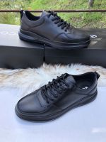 Original Ecco Mens Casual shoes cowhide drive travel shoes HJ228027