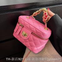 hot【DT】▣✌  2022 Leather Crossbody with Chain Handle for Fashion Kawaii Totes Luxury Brand Shoulder Handbag and Purses