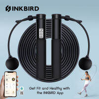 INKBIRD เชือกกระโดดอัจฉริยะบลูทูธสำหรับออกกำลังกายควบคุมผ่านแอปปรับเชือกกระโดดแคลอรี่เคาน์เตอร์ตัวจับเวลาการออกกำลังกาย