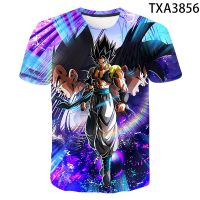 2023 NEWSummer ใหม่ Seven 3D เสื้อยืด Goku ญี่ปุ่นอะนิเมะอุปกรณ์ต่อพ่วงแขนสั้น