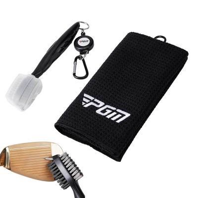 Golf Essentials Kit Exquisite Golf Towel Set Portable Golf Bag Supplies Golf Club Cleaning Accessory Versatile Golf Brush Tool