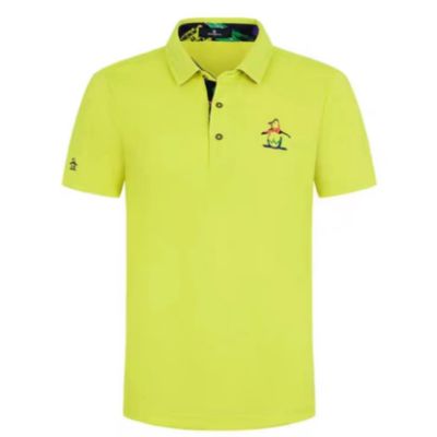 Spring and summer new golf mens short-sleeved t-shirt sports leisure quick-drying lapel polo shirt golf