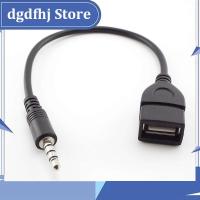 Dgdfhj Shop 3.5mm jack male to USb Female jack 3.5 male Converter Headphone Earphone Audio Cable Adapter Connector Cord for mp3 4 phone pc