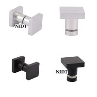 【CW】 1Piece Aluminum Glass Back To Door Knob Shower Enclosure Commercial Entry Matte