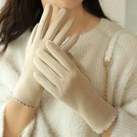 Thin Warming Cotton Hand Gloves For Women Touch Screen Winter Gloves For Women Skin-Friendly Soft Women Gloves