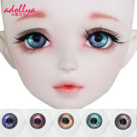 Aksesori Anak Patung Adollya Mata Akrilik untuk Anak Patung ตาอนิเมะไล่ระดับสีฟ้า BJD DIY Mata untuk 13 14 16 SD ตุ๊กตา