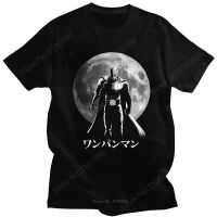 Cool One Punch Man T Shirt Men Moon Saitama Sensei T-shirt Japan Hero Anime Manga Tshirt Short Sleeved 100% Cotton Fan Tee Gift XS-6XL