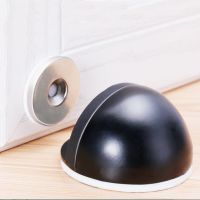 304 Stainless Steel Door Stopper Door Touch Magnetic Suction Rubber Semi Circle Anti Collision Door Stop Tope Puerta Wall