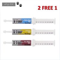 V-Four 21g ( 2 แถม 1 ) อาหารเสริมสุนัข บำรุงเลือด Fer-MACC / บำรุงตับ Liposil / กระตุ้นภูมิ Beta-Gen สุนัข vfour v four