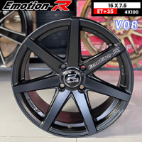 ล้อแม็กขอบ 15x7.5 ET+35 4รูx100 ?ยี่ห้อ Emotion-R รุ่น V08 ?(ราคาต่อ1วง)? *ขายยกชุด4วง* งานคุณภาพ By Lenso