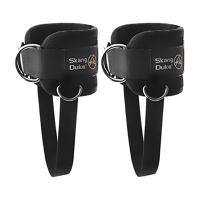 1 Pair of Padded Ankle Straps Ankle Straps for Cable Machines Double D Ring Fitness Ankle Cuffs for Gym Workouts