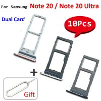 10Pcs，Original Dual Card Mobile Phone Adapter For Suitable For Samsung Galaxy Note 20 S20 Ultra Sim Card Slot Tray Chip Holder Repair Part