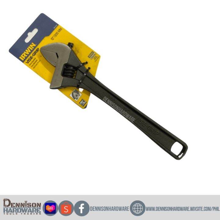 Irwin Vise Grip 12” adjustable wrench (black finished) Lazada PH